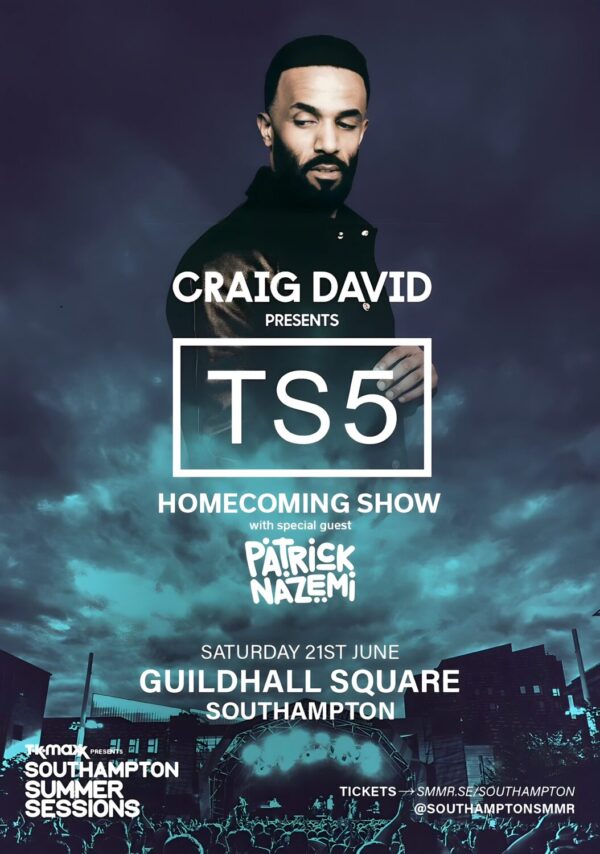 CRAIG DAVID Presents TS5 Homecoming Show: SOUTHAMPTON Guildhall Square Poster Print
