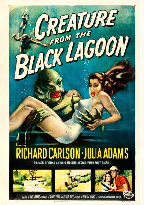 CREATURE FROM THE BLACK LAGOON  Movie Film Poster Print