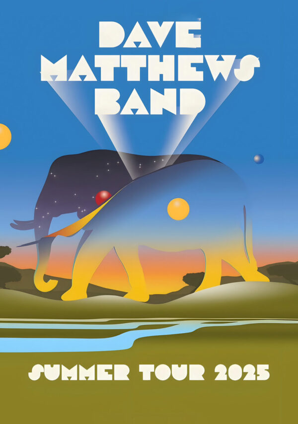 DAVE MATTHEWS BAND Summer 2025 World Tout Poster Print