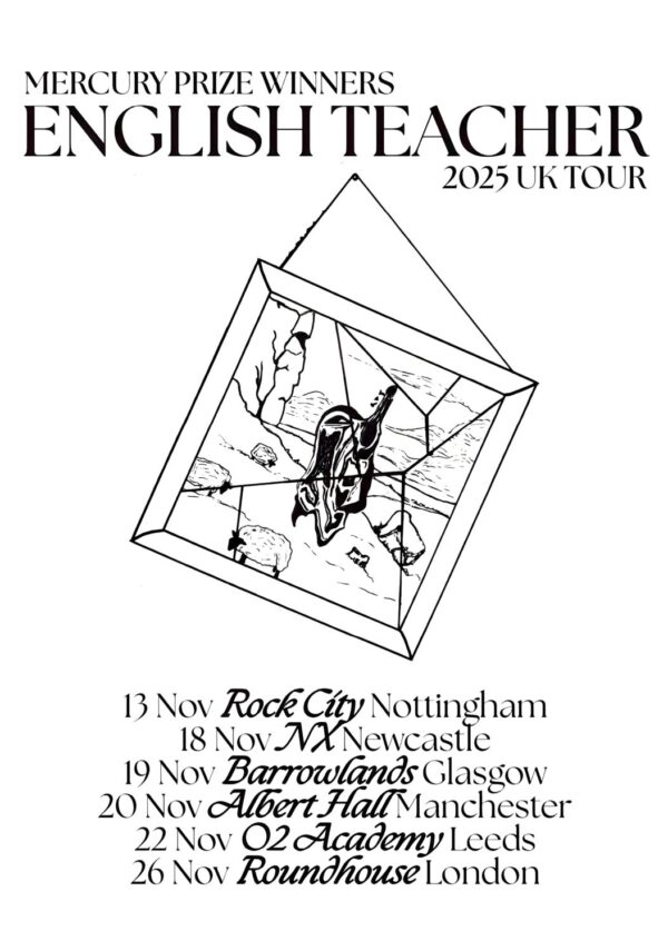 ENGLISH TEACHER (band) This Could Be Texas 2025 UK Tour Poster Print