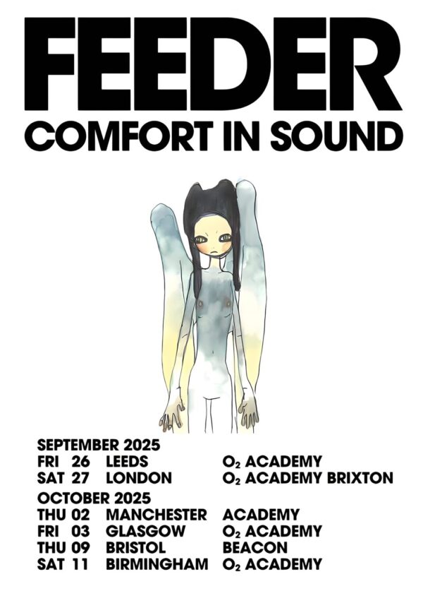 FEEDER (band) Comfort In Sound 2025 UK Tour Poster Print