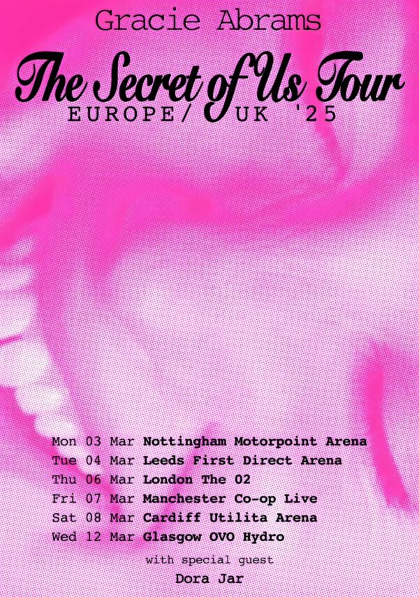GRACIE ABRAMS The Secret Of Us 2025 UK Arena Tour Poster Print