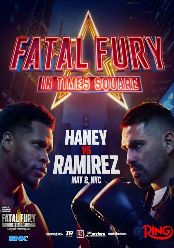 DEVIN HANEY vs. JOSE RAMIREZ Fatal Fury 2025 New York Boxing Fight Poster
