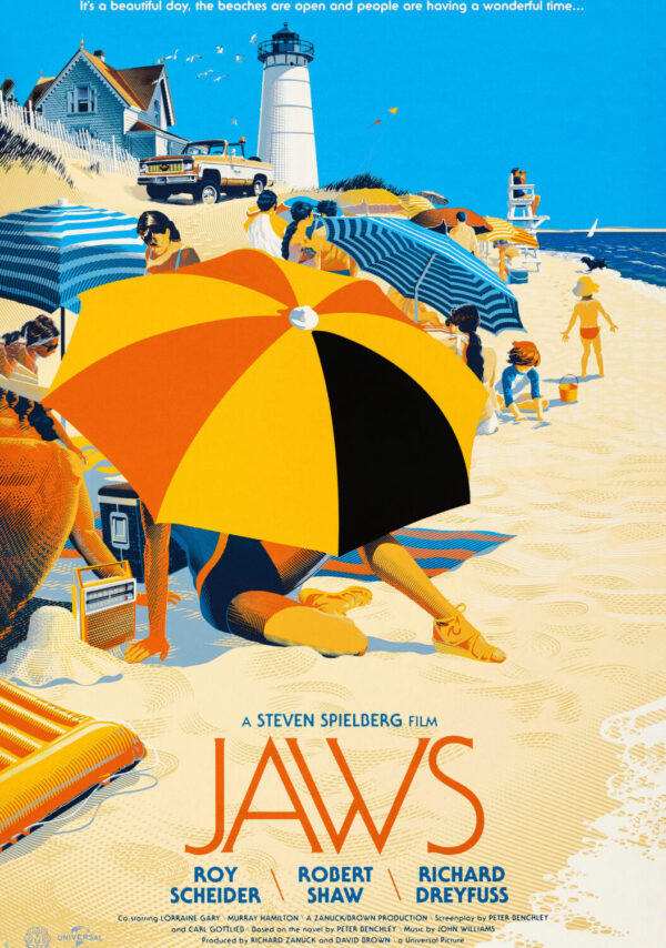 Jaws Movie Poster - Classic 70's Vintage Poster Print