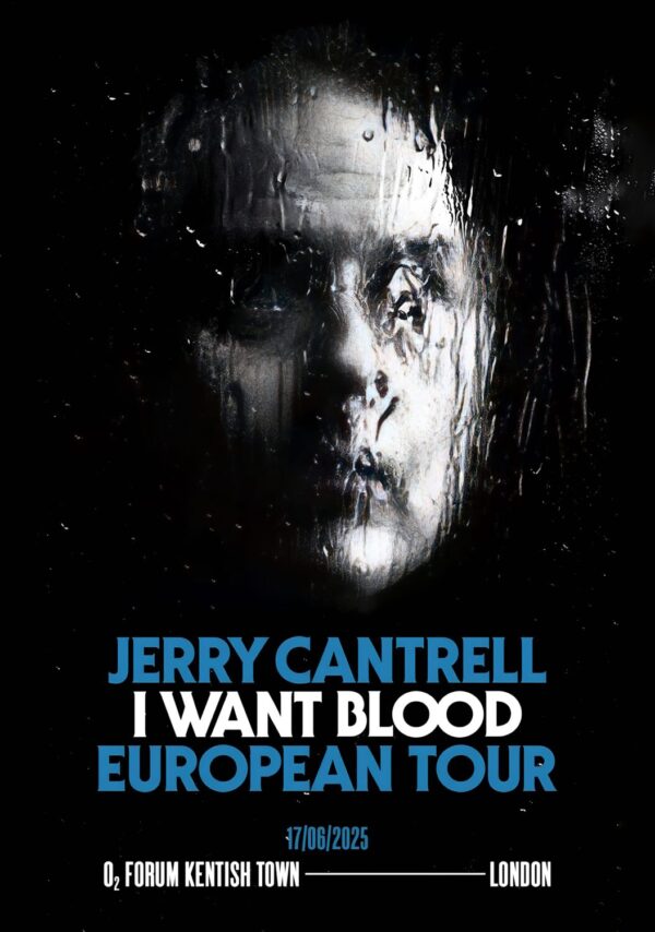 JERRY CANTRELL (Alice In Chains) I Want Blood 2025 Tour: LONDON Kentish Town Forum Poster Print