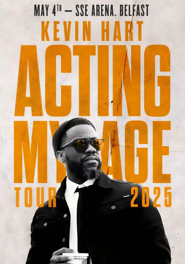 KEVIN HART Acting My Age 2025 Ireland Tour: BELFAST SSE Arena Stand UpPoster Print