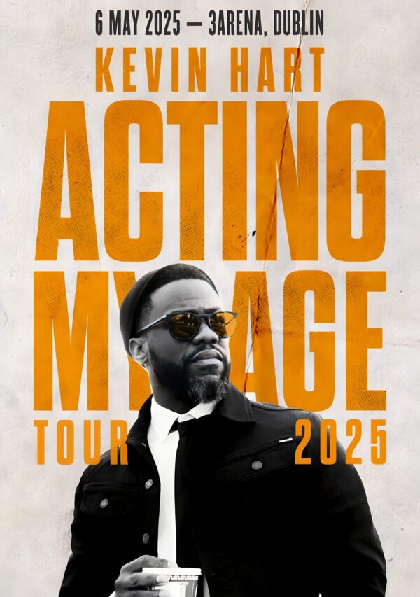 KEVIN HART Acting My Age 2025 Ireland Tour: DUBLIN 3Arena Stand Up Poster Print