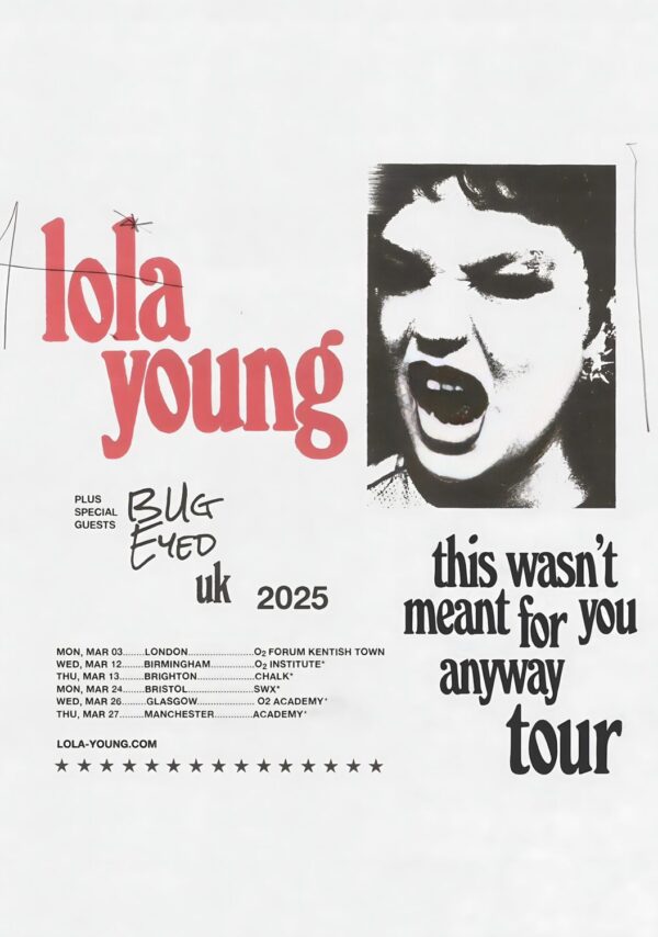 LOLA YOUNG This Wasn't Meant For You Anyway 2025 UK Tour Poster Print