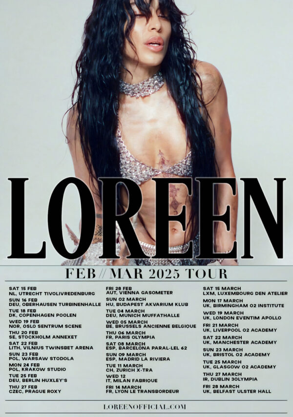 LOREEN (singer) Gravity 2025 UK & Europe Tour Poster Print