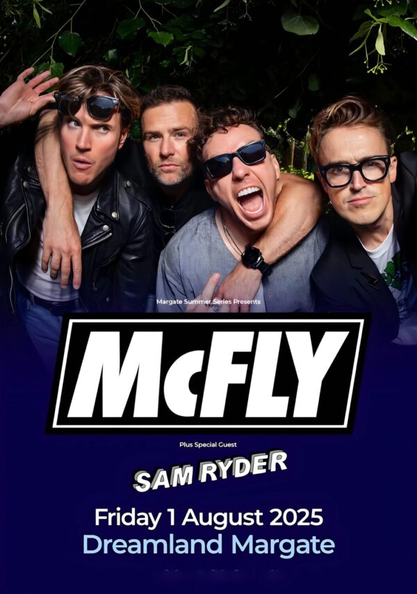McFLY Live 21 Summer 2025 Tour: DREAMLAND Margate Poster Print