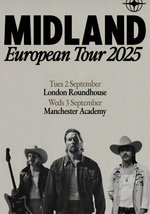 MIDLAND (band) Barely Blue 2025 UK Tour: LONDON - MANCHESTER Poster Print