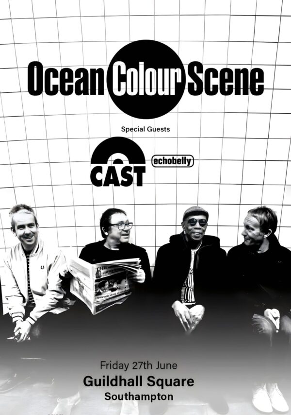 OCEAN COLOUR SCENE Summer 2025 Reunion Tour: SOUTHAMPTON Guildhall Square Poster