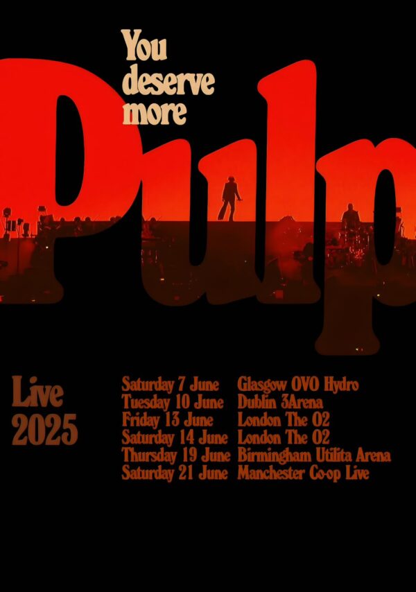 PULP (band) You Deserve More Live 2025 UK Arena Tour Poster Print
