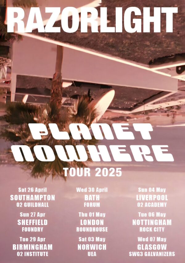 RAZORLIGHT Planet Nowhere 2025 UK Tour Poster Print