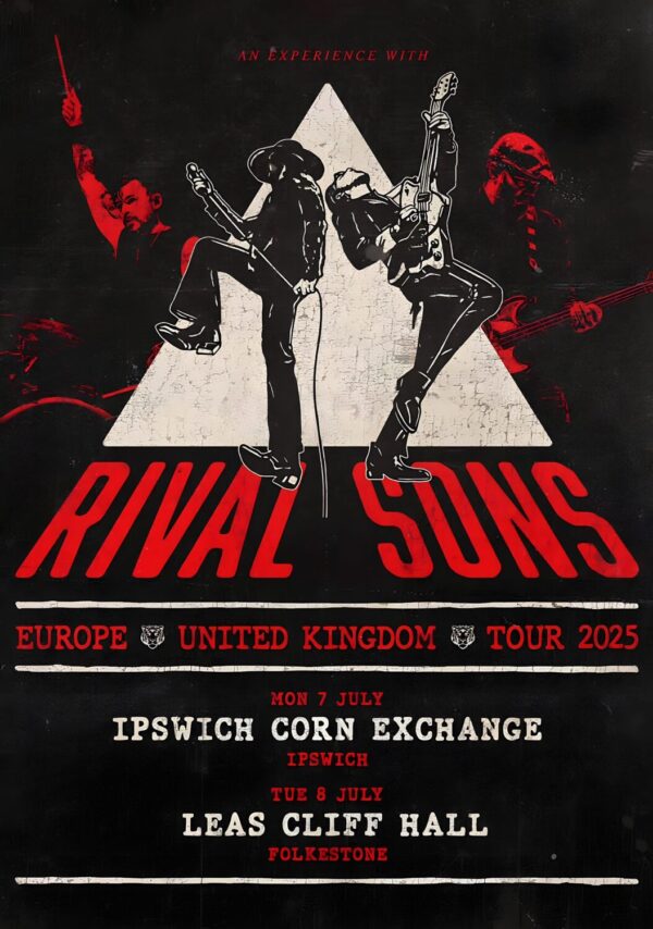 RIVAL SONS Pair Of Aces 2025 UK Tour: IPSWICH - LEAS Poster Print