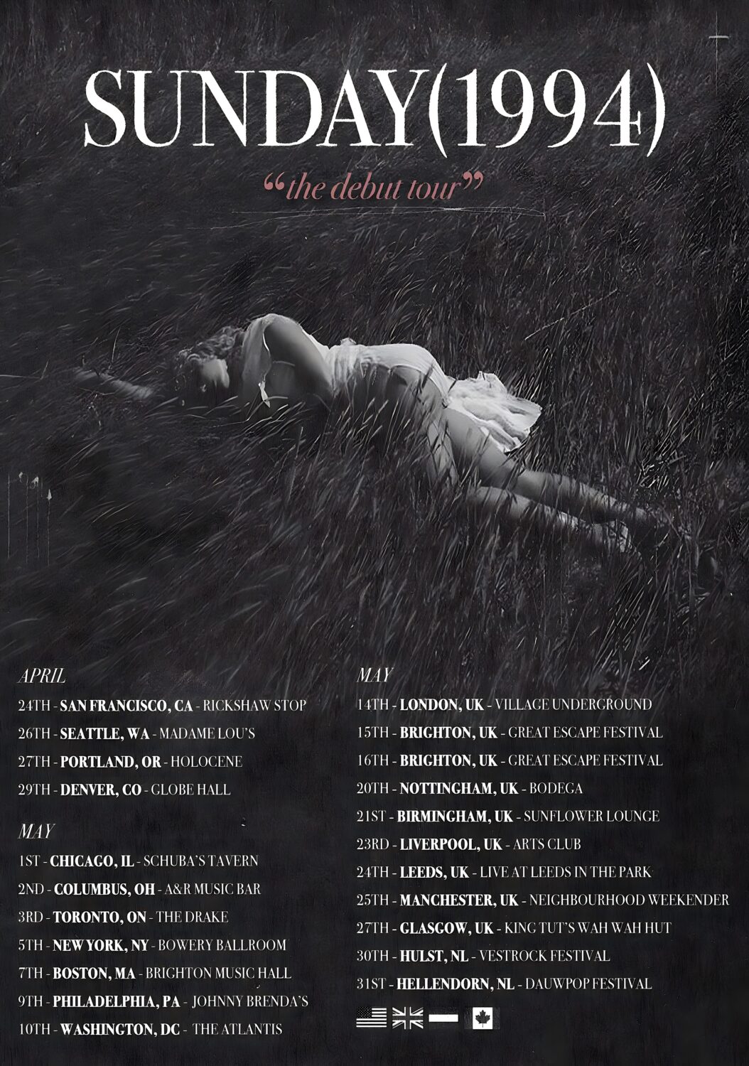 SUNDAY (1994) The Debut 2025 World Tour Poster Print