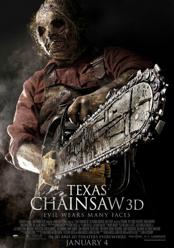 TEXAS CHAINSAW MASSACRE 3D Movie Film Poster Print