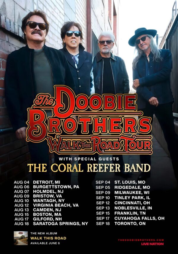 THE DOOBIE BROTHERS Walk The Road 2025 North America Tour Poster Print