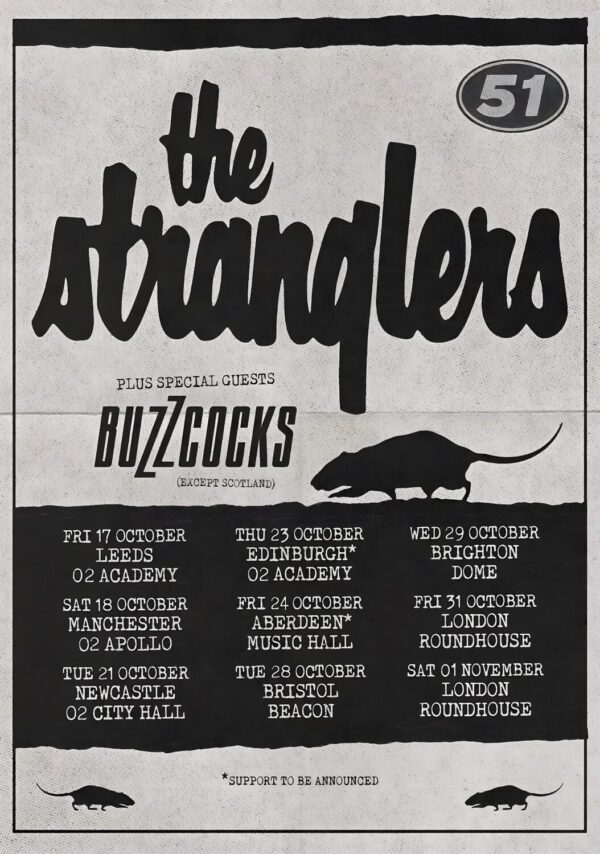 THE STRANGLERS (band) '51 2025 UK Tour Poster Print