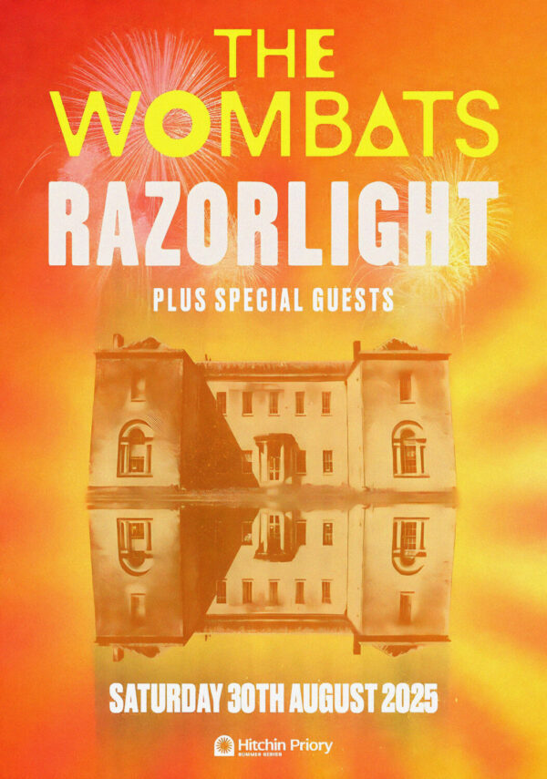 THE WOMBATS - RAZORLIGHT Summer 2025 Tour: HITCHIN Priory Poster Print