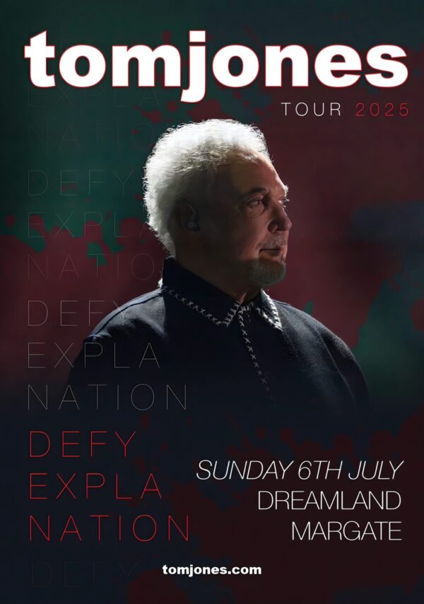 TOM JONES Defy Explanation 2025 Summer Tour: DREAMLAND Margate Poster Print