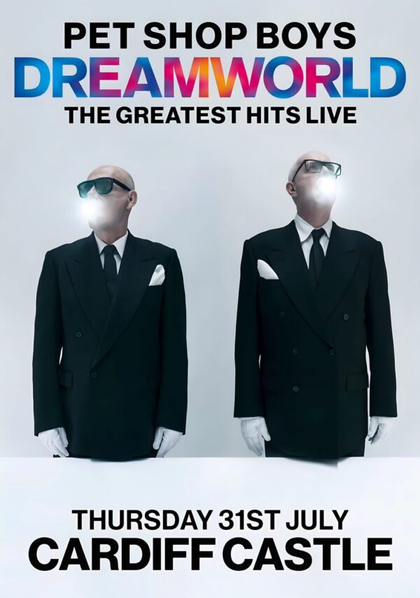 PET SHOP BOYS Dreamworld Greatest Hits 2025 UK Tour: CARDIFF Castle Poster Print