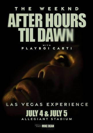 THE WEEKND After Hours Till Dawn 2025 Tour: LAS VEGAS Allegiant Stadium Poster