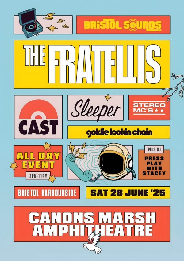 BRISTOL SOUNDS 2025 FESTIVAL The Fratellis - Cast - Sleeper: BRISTOL Canons Marsh Poster