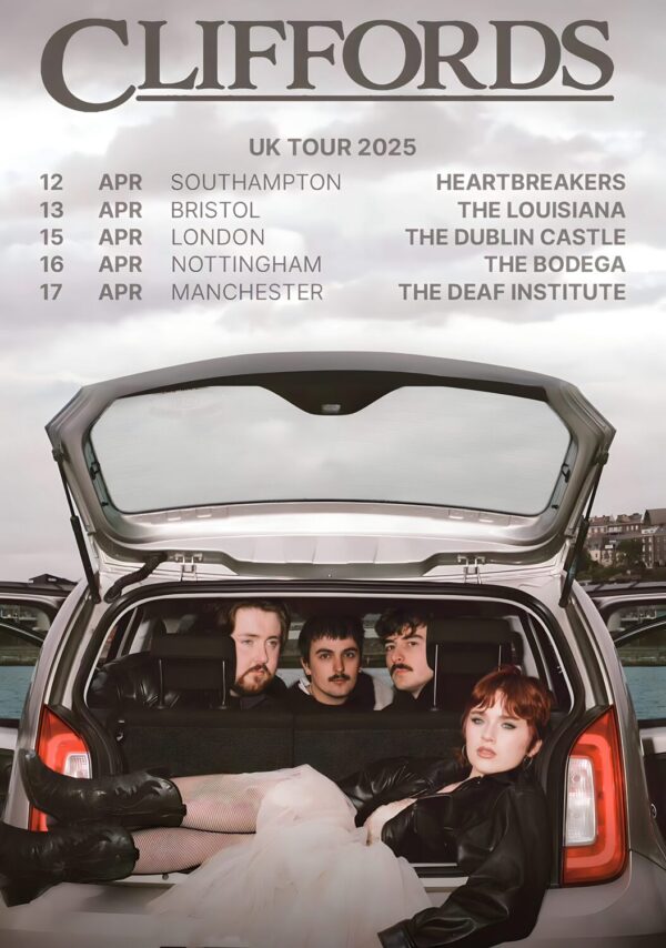 CLIFFORDS (band) Bittersweet Strawberry Season 2025 UK Tour Poster
