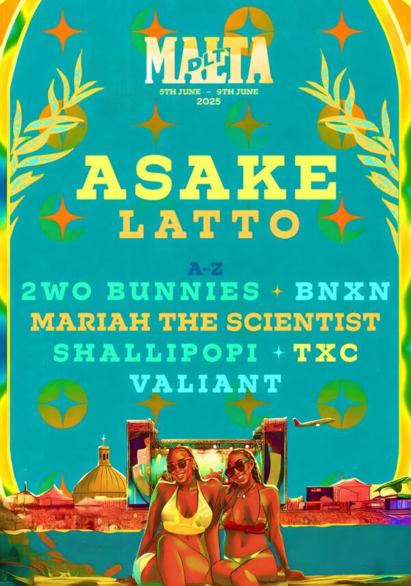 DLT MALTA 2025 FESTIVAL Askake - Latto Line Up Poster Print
