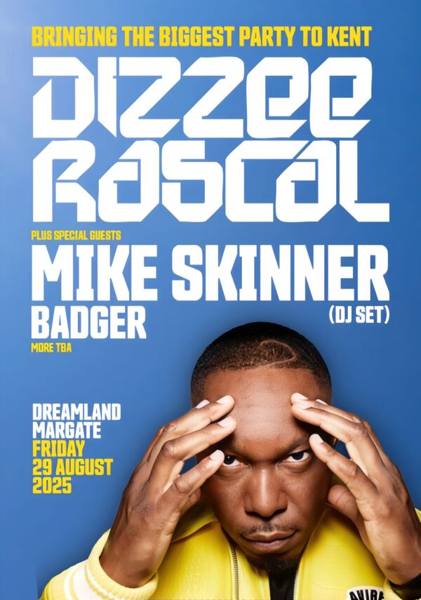 DIZZEE RASCAL Live 2025: DREAMLAND Margate - 29 August 2025 Poster