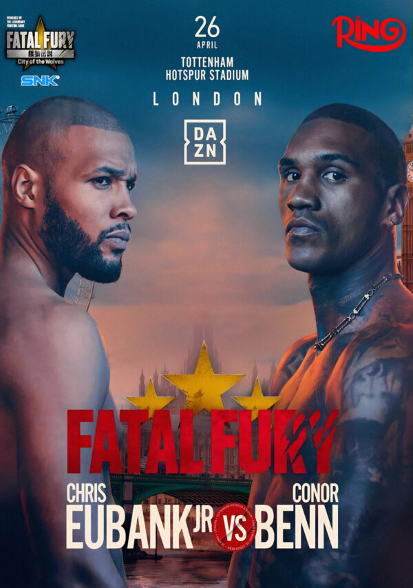 CHRIS EUBANK JR vs CONOR BENN Fatal Fury 2025 London Tottenham Stadium Boxing Fight Poster Print