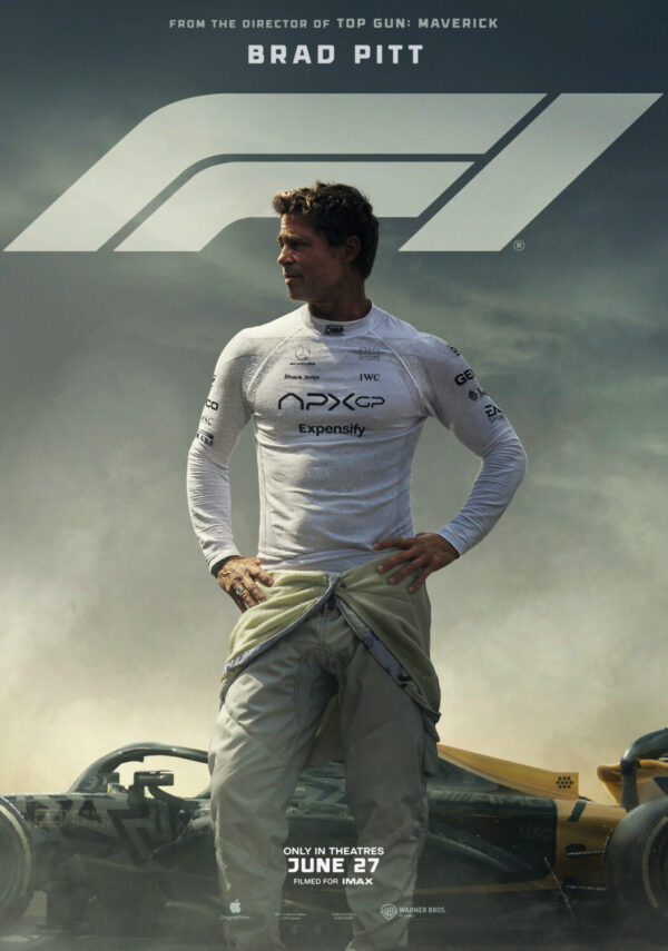 F1- Brad Pitt - Movie Film Poster Print