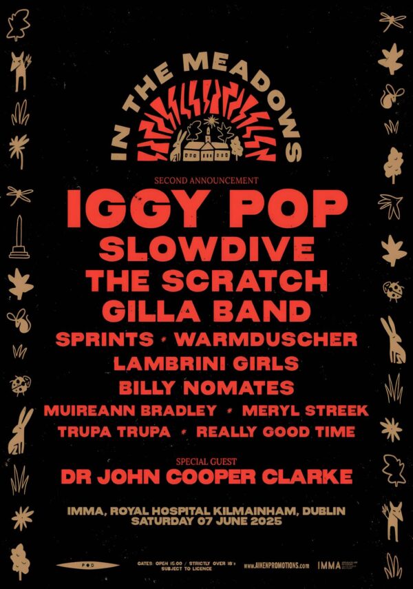 IN THE MEADOWS 2025 FESTIVAL Iggy Pop - Slowdive - The Scratch Line Up Poster