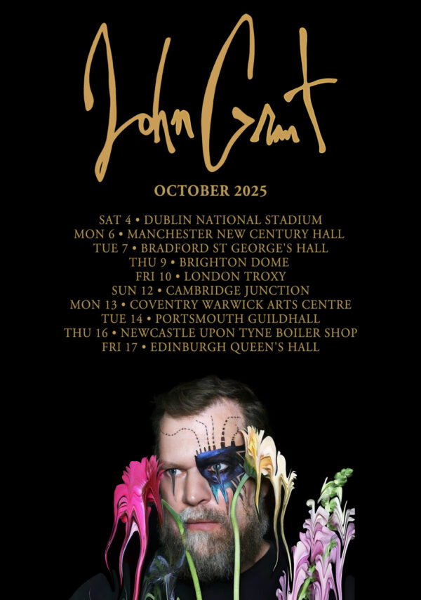JOHN GRANT The Art Of The Lie 2025 October UK Tour Poster