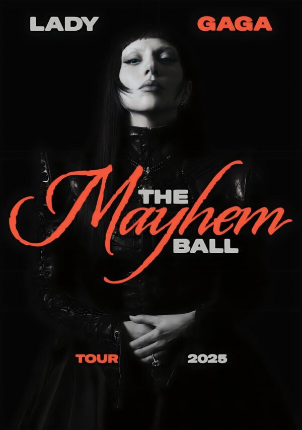 LADY GAGA The Mayhem Ball 2025 World Tour Poster