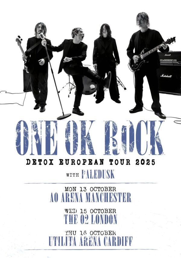 ONE OK ROCK Detox 2025 UK Arena Tour: MANCHESTER - LONDON - CARDIFF Poster