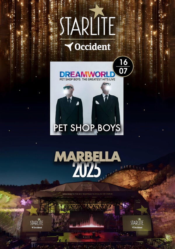 PET SHOP BOYS Dreamworld 2025 Tour: MARBELLA Starlite Occident Poster Print