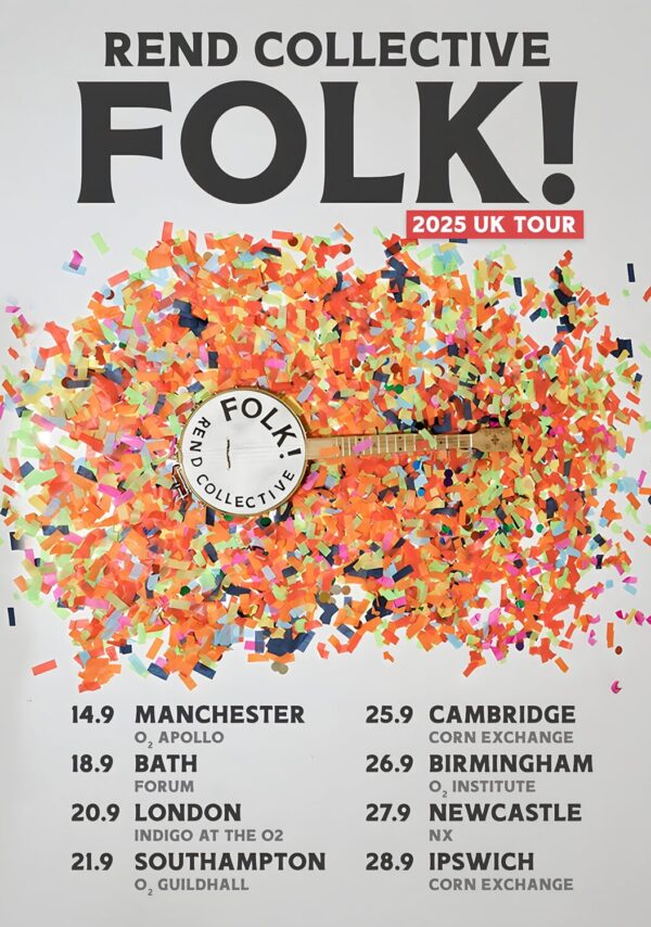 REND COLLECTIVE Folk 2025 UK Tour Poster