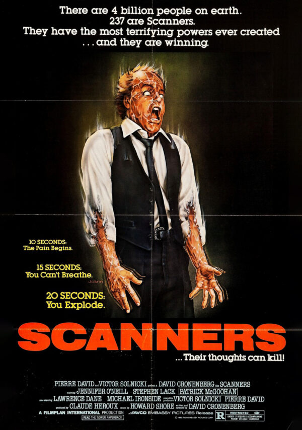 SCANNERS  Movie Film Poster Print