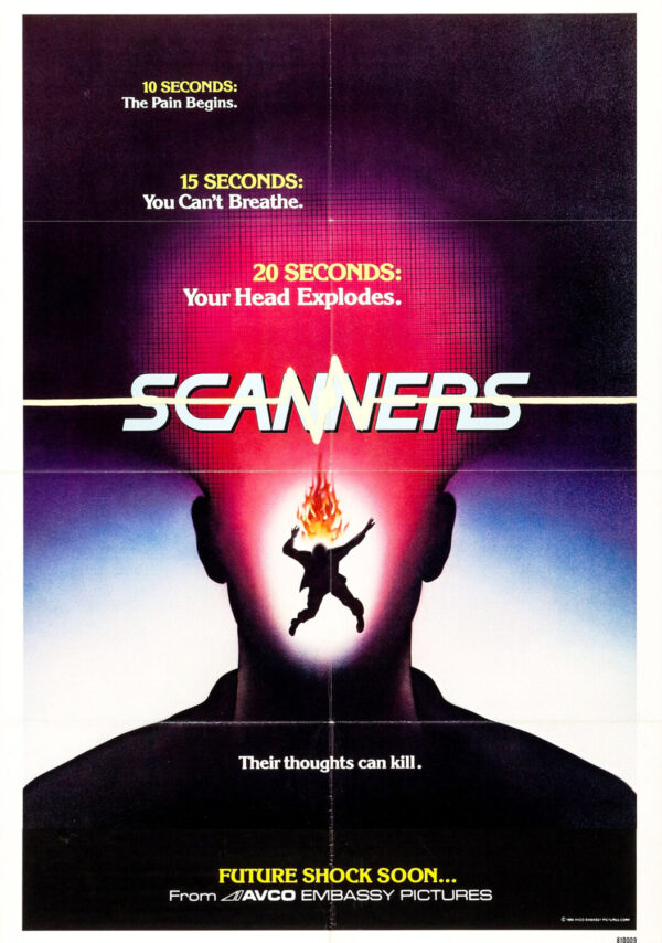 SCANNERS  Movie Film Poster Print