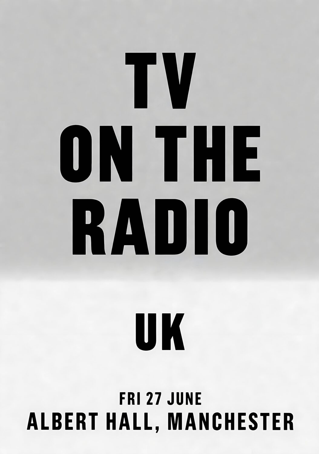 TV ON THE RADIO Live Summer 2025 Tour: MANCHESTER Albert Hall Poster