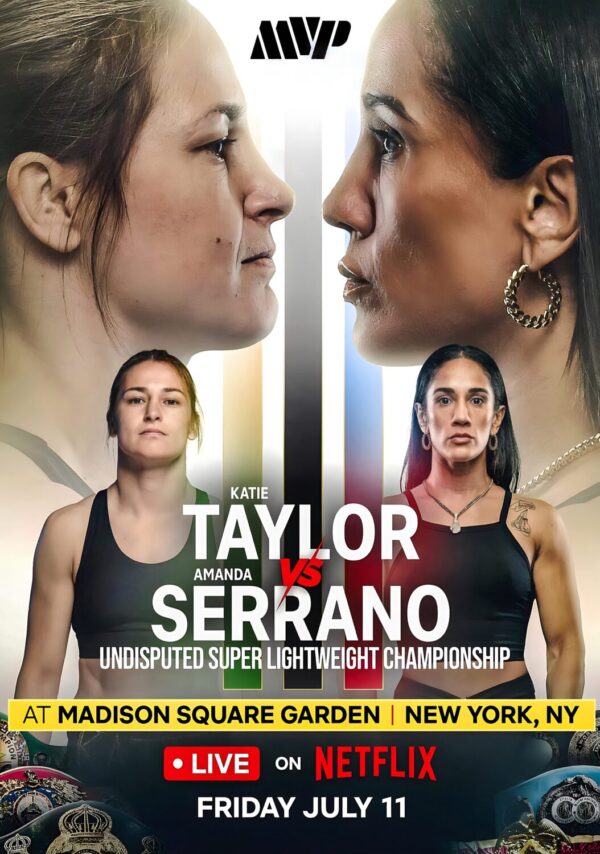 KATIE TAYLOR vs. AMANDA SERRANO Madison Square Garden 2025 Boxing Poster Print