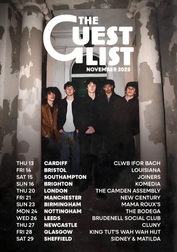 THE GUEST LIST (band) Live Tour 2025 Poster