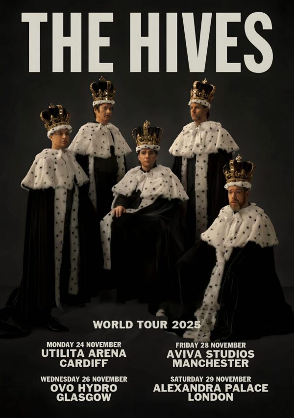 THE HIVES Forever Forever 2025 UK Live Tour Poster