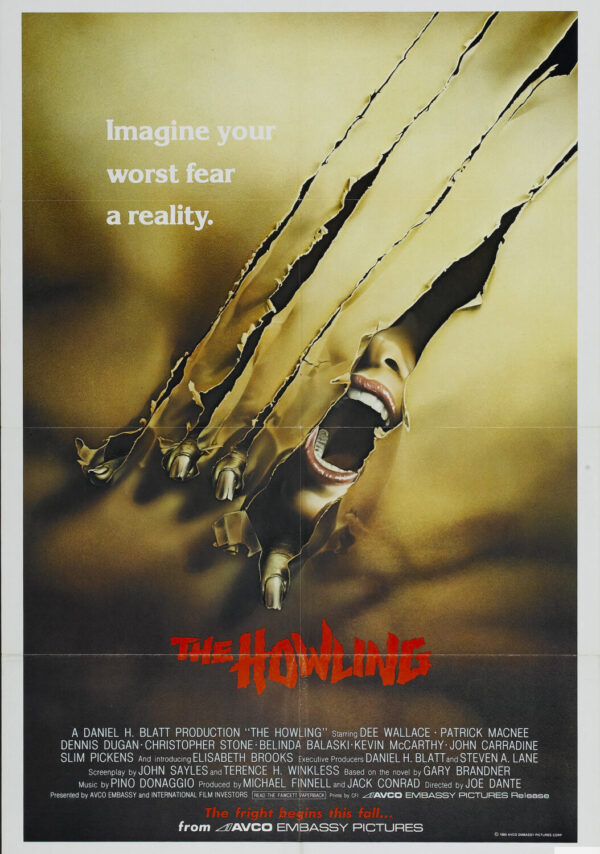 THE HOWLING  Movie Film Poster Print