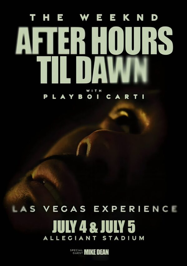 THE WEEKND After Hours Till Dawn 2025 Tour: LAS VEGAS Allegiant Stadium Poster