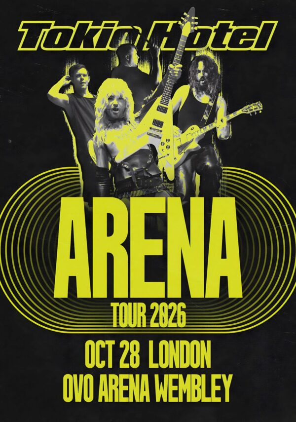 TOKIO HOTEL Hands Up 2025 Tour: LONDON Wembley Arena Poster