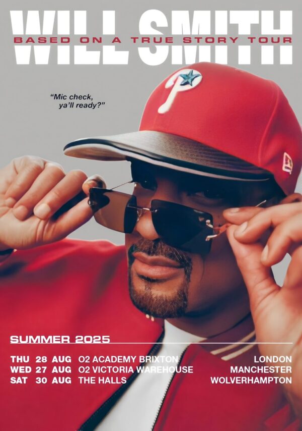 WILL SMITH Based On A True Story 2025 Summer UK Tour Poster