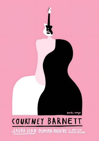 COURTNEY BARNETT Tell Me How You Really Feel 2018 Tour: DUBLIN Olympia Theatre Poster Print
